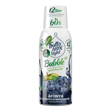 FruttaMax light áfonya ízű gyümölcsszörp palack