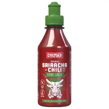 Chimax Sriracha extra fokhagymás chili szósz 250 ml-es palack