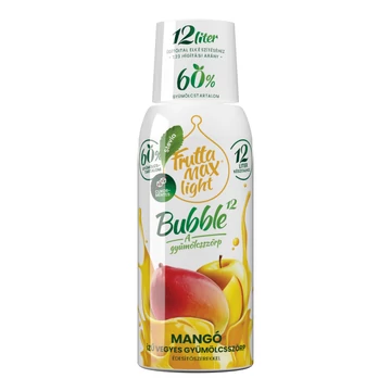 FruttaMax Bubble12 light mangó ízű gyümölcsszörp 0,5 literes palack