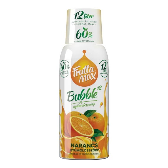 FruttaMax narancs gyümölcsszörp 0,5 literes palackban