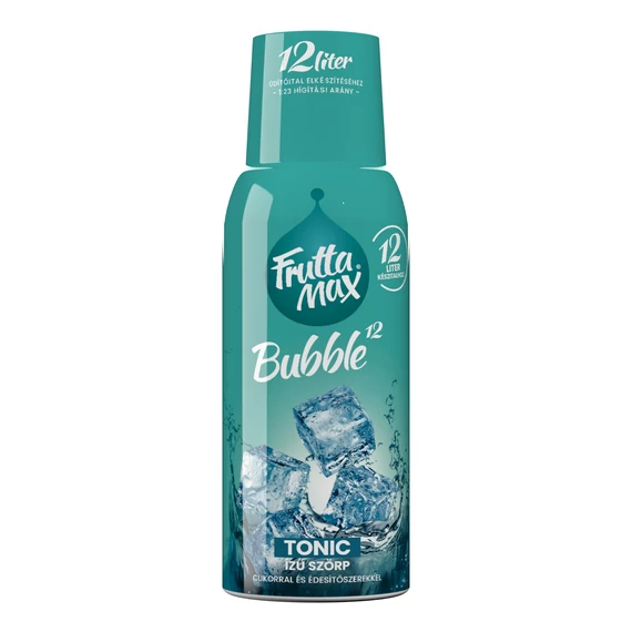 FruttaMax Bubble12 tonic ízű szörp 0,5 literes palackban