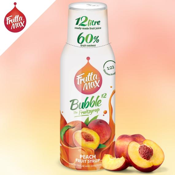 FruttaMax,gyümölcsszörp,őszibarack,üdítő